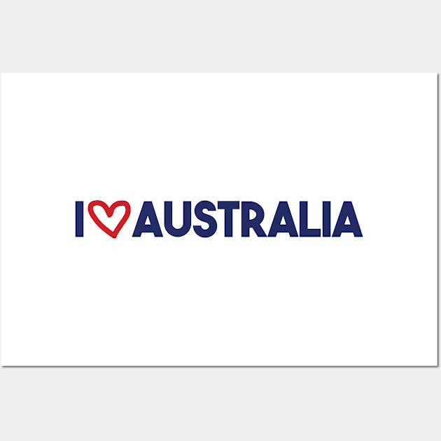 I Love Australia Wall Art by prime.tech